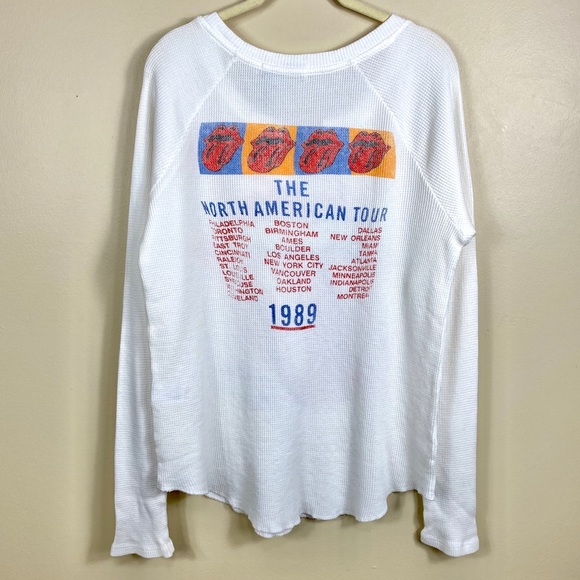 DAYDREAMER Rolling Stones Waffle Thermal NWT - Picture 9 of 10